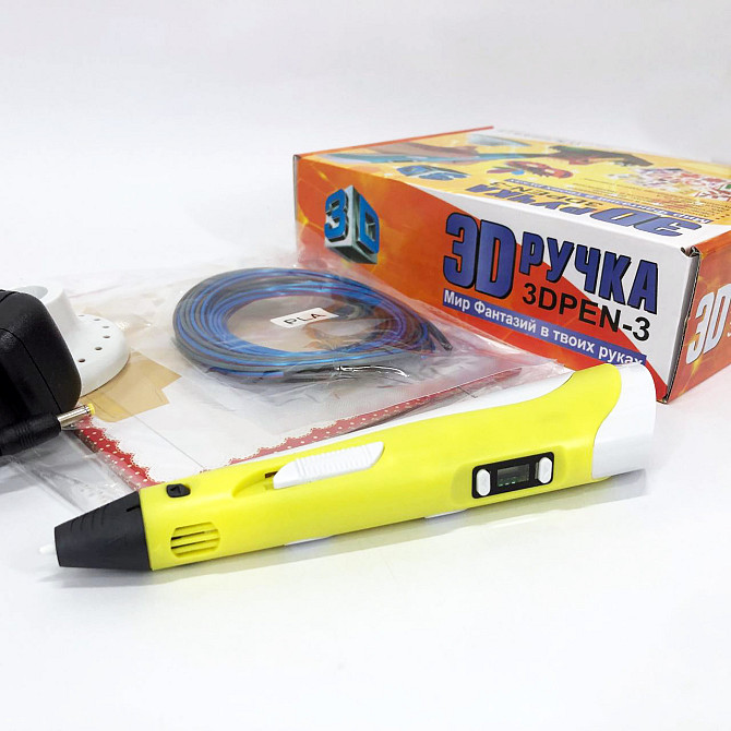 Детская 3d ручка для рисования 3D, Крутая 3д ручка, Ручка pen c экраном Детская 3д с экраном EO-86 Львов - изображение 8