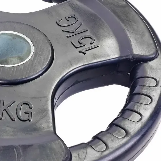 Диск обрезиненный для олимпийской штанги 15 кг Рекорд TA-5706-15 Киев