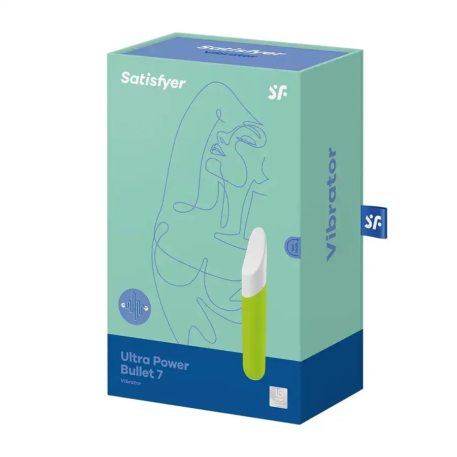 Мінівібратор із гнучким язичком Satisfyer Ultra Power Bullet 7 Green Львов - изображение 7
