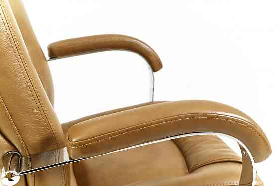 Офисное Кресло Руководителя Richman Alberto Titan Cream Хром М1 Tilt Светло-Коричневый Киев