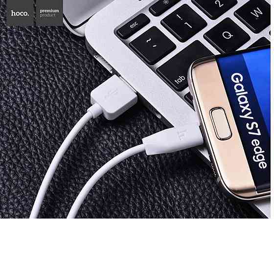 Кабель USB - Type-C HOCO X1 3A 1m PVC PVC конектори колір білий 6957531032045 Одеса