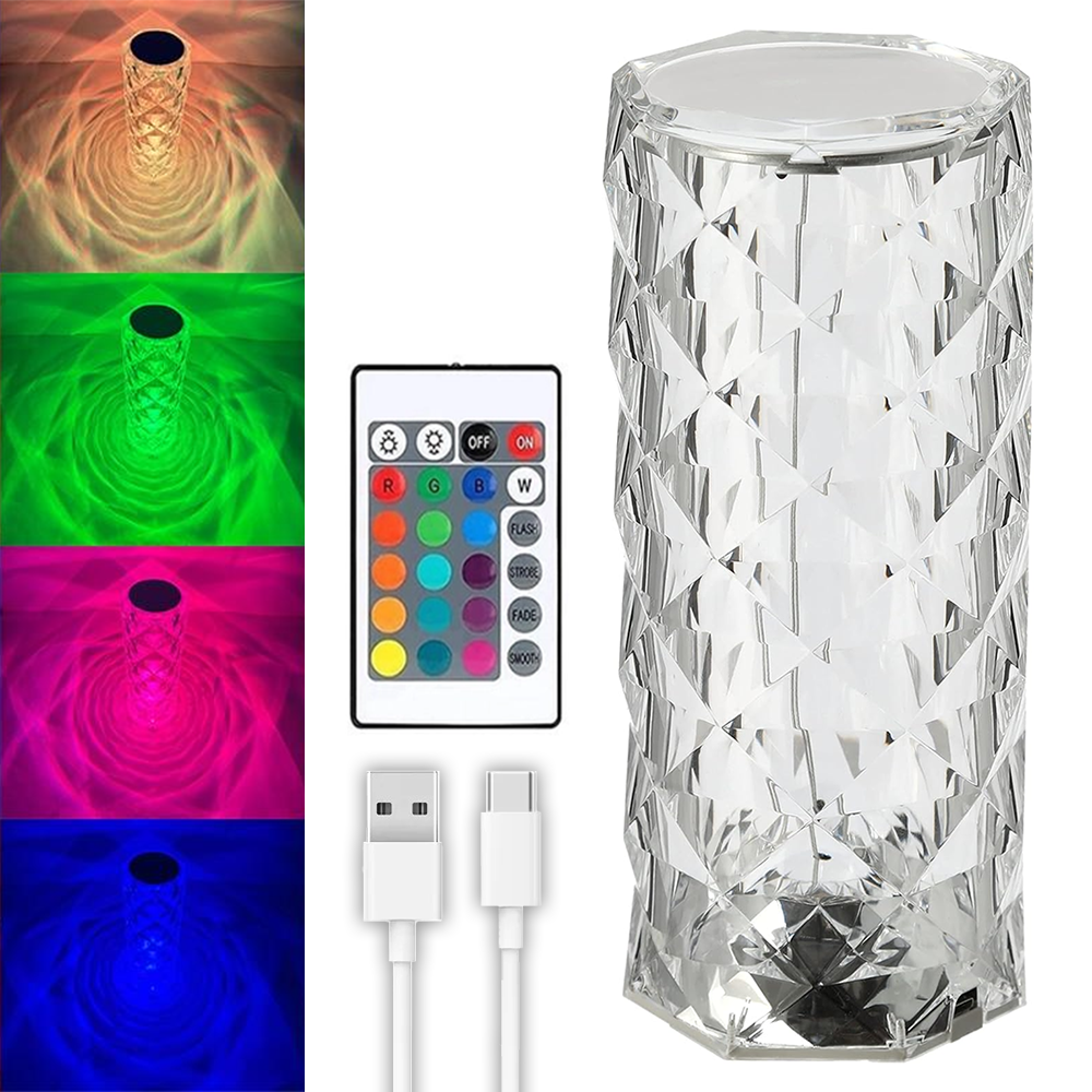 Настільна LED лампа з RGB та USB (21х9 см),Crystal Rose Ambience SBR Київ - фото 1
