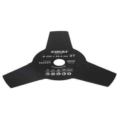 Нож для триммера Sigma 255x25.4мм, 3Т (5624311) Винница