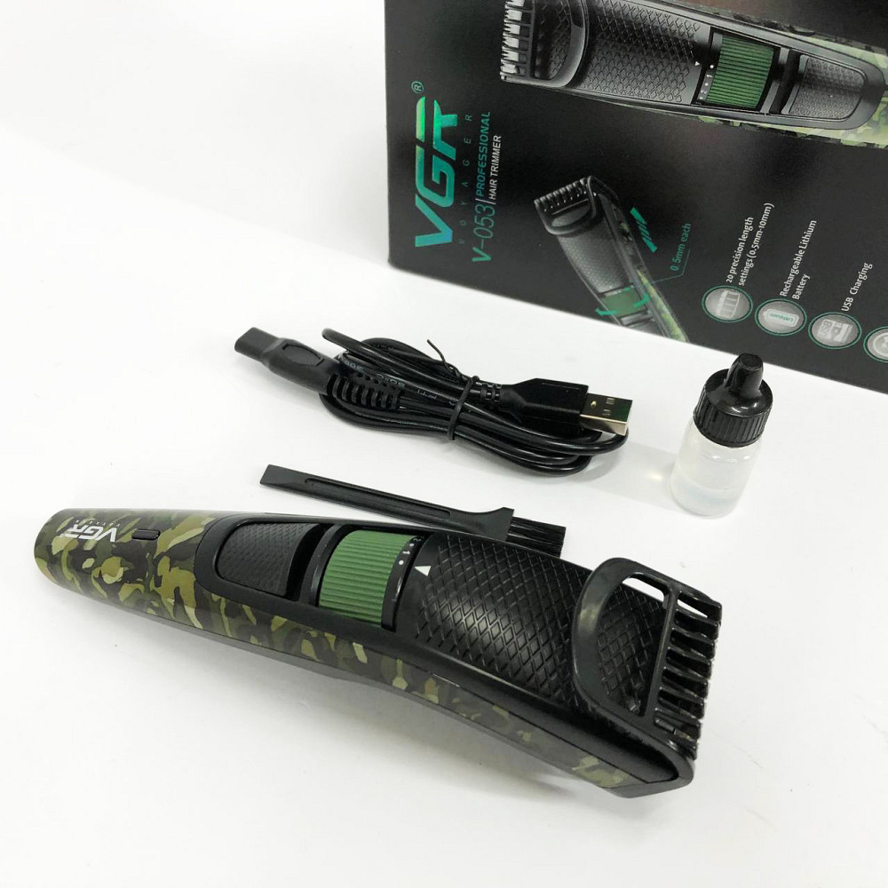 Машинка для стрижки посіченого волосся VGR-053, Машинка для стрижки волосся бездротова RT-69 Львів - фото 3