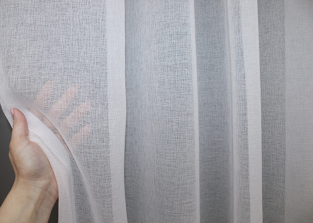 Кухонная арка VR-Textil № 000к микро-лен с макраме белый 270х150 см (51-202) Киев - изображение 4