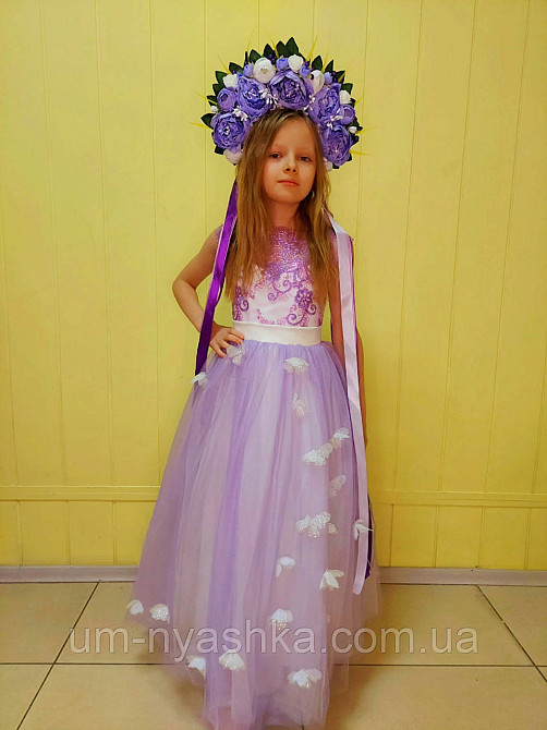 Длинное нарядное платье с бабочками Кривой Рог - изображение 4