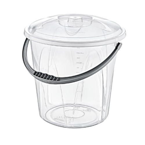 Відро 10л пластик прозорий ELIF Житомир - изображение 1