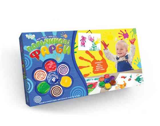 Дитячі пальчикові фарби моя перша творчі сть 6785dt, 4 кольори Вінниця