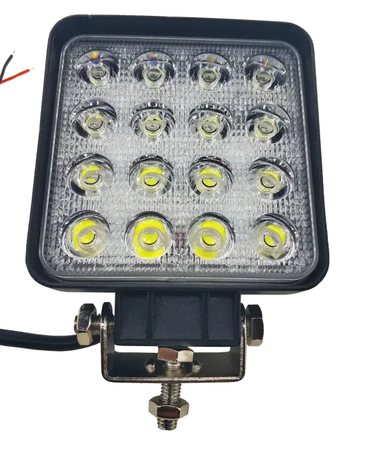 LED фара квадратна 48W, 16 ламп, широкий промінь 10/6000K 30V Мукачево - фото 7