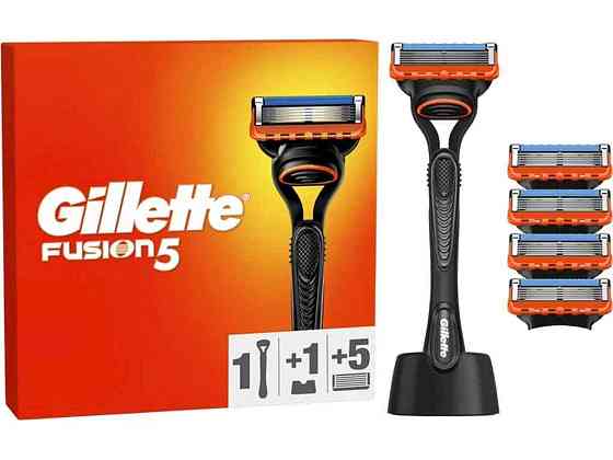 Станок для бритья 1шт Fusion 5 с 5 сменными картриджами ТМ GILLETTE Киев