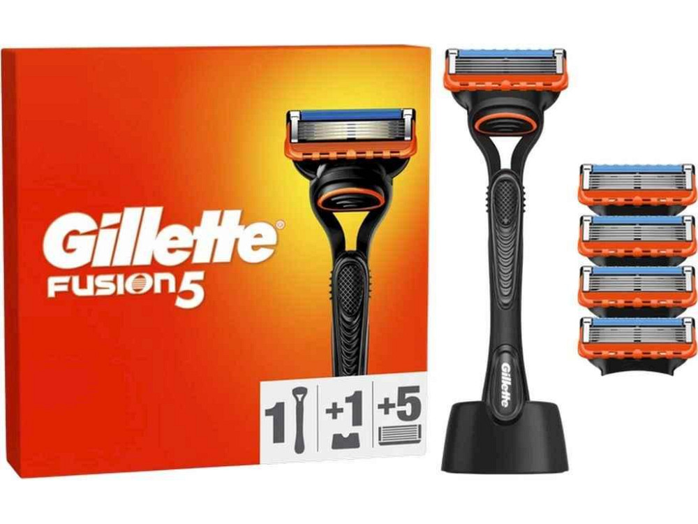 Станок для бритья 1шт Fusion 5 с 5 сменными картриджами ТМ GILLETTE Киев - изображение 1