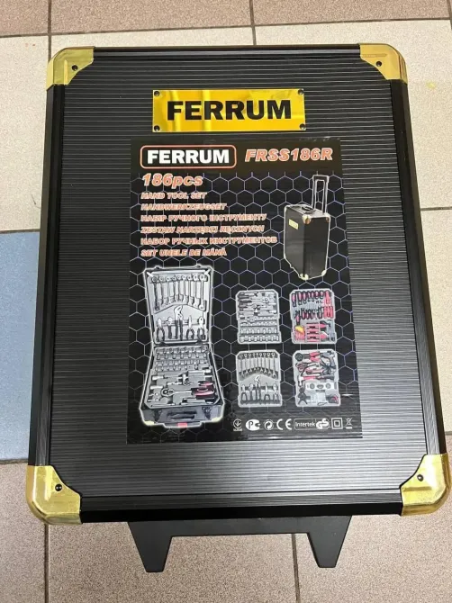 Набір FERRUM FRSS186R — UK якість, 186 од. у кейсі на колесах Львів - фото 10