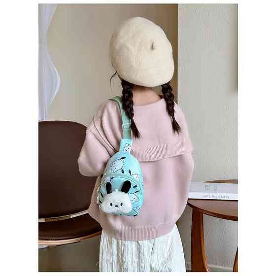 Детская сумка TD-34 Kuromi с аниме через плечо на одно отделение с ремешком Turquoise Киев