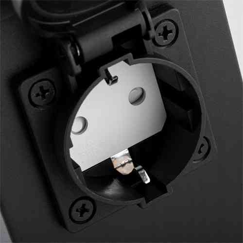 Столб уличный с 2 розетками 230В 16А 3860Вт, металлический влагозащищенный IP44 для сада, дачи и улицы Киев