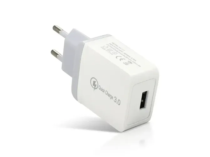 Мережевий зарядний пристрій M-111 220В 3,5А QC3.0 Fast Charger з USBx1 для швидкої зарядки гаджетів Одеса - фото 9