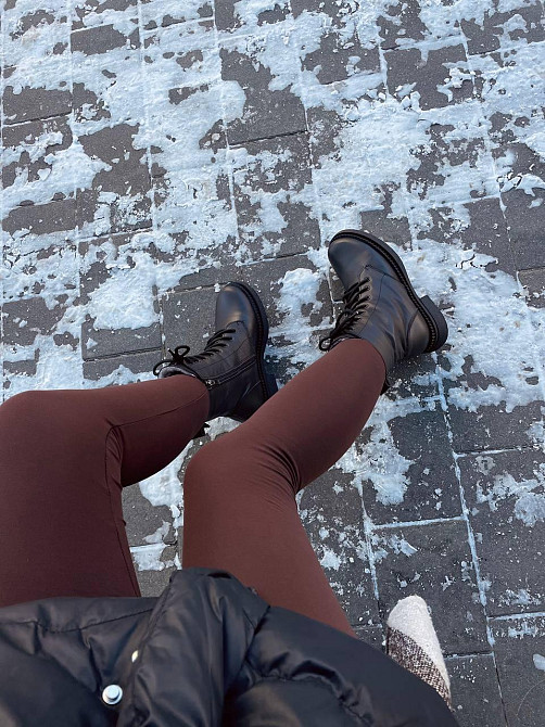 Edan Instruments Черевики жіночі EDAN коричневі шкіра натуральна зима высота 16 см размер 36-40 Коломыя - изображение 2