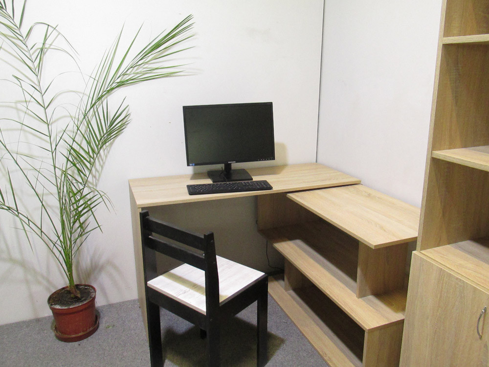 Стіл комп'ютерний поворотний з полицями М-ЗОН Джеко 1200 Німфея Альба (MZN-031031) Львів - фото 7