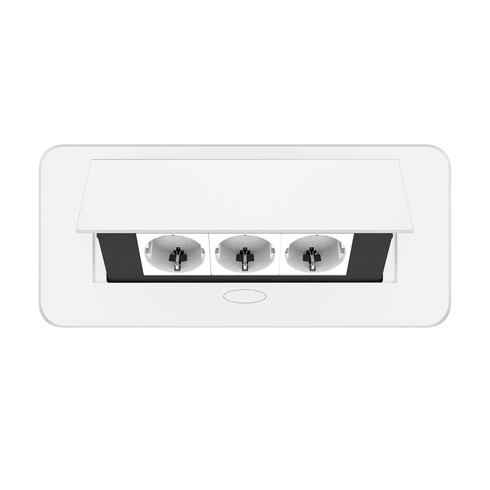 LIVOLO Меблева розетка потрійна LIVOLO біла, вбудована у стільницю, для кухні/офісу/конференц-з Коломыя - изображение 9