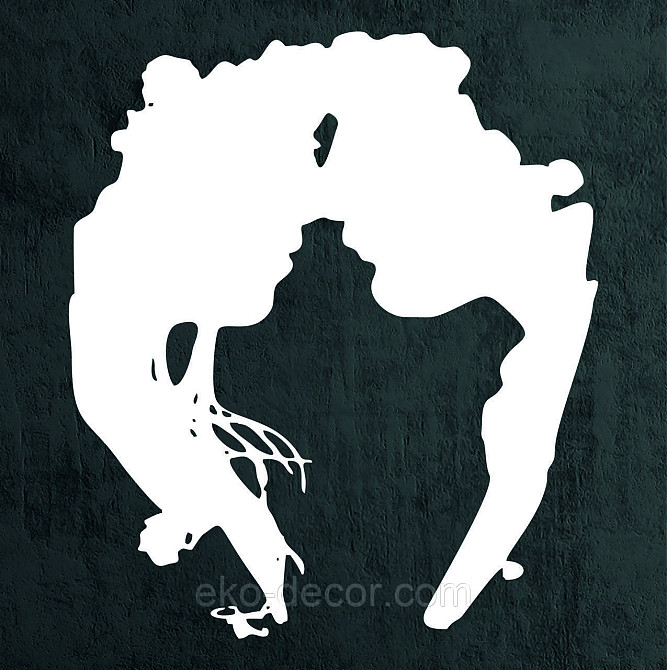 Декоративне настінне 3D Панно «Силует пари», Декор на стіну з об'ємом 50*43 см, Білий Київ - фото 7