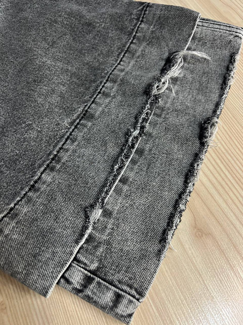 Шорти жіночі джинсові Sherocco 393 бермуди довгі з манжетами талія на резинці сірі, сірий, 26, 26, 76 см, 107 см Київ - фото 18