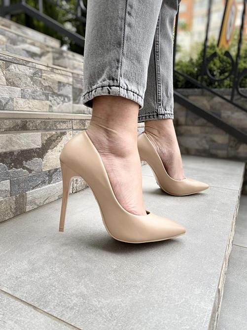 Comer Туфлі жіночі COMER капучіно еко-шкіра каблук 11см розміри 36-40 (4959) Коломия - фото 8