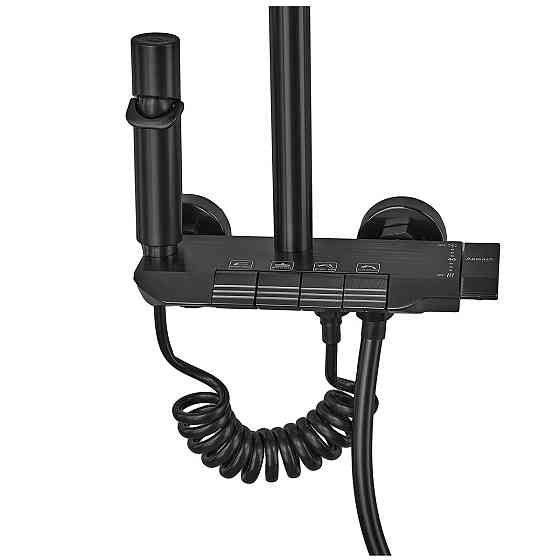 Душова колона Armata BCS-009-J Black з кнопковим змішувачем та 4 режимами (CH6508) Харків