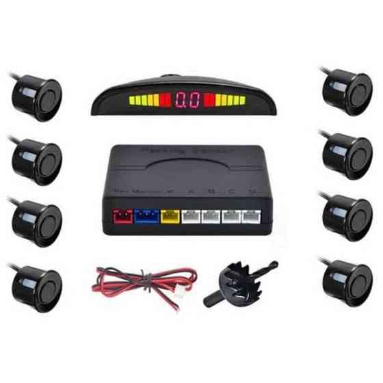 Парктронік (паркувальний радар) Assistant Parking Sensor, 8 чорних датчиків QA-22 Львів