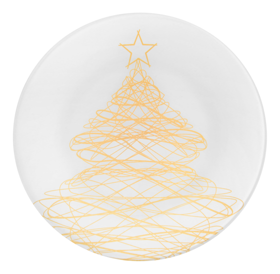 Тарелка Viva NY Tree Gold, 25 см (7109508) Киев