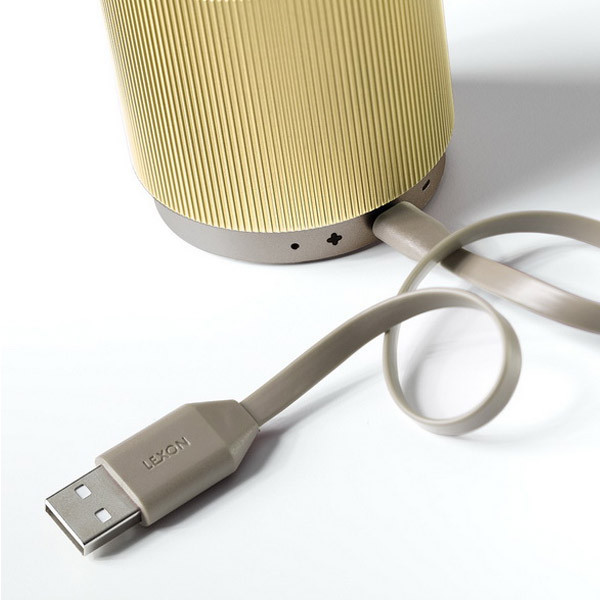 Портативний динамік Lexon Fine Speaker світле золото Рівне - фото 3