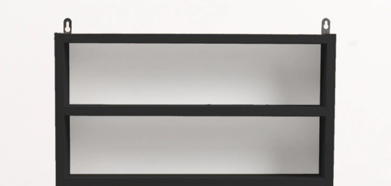 Полка для гель лаков на 2 полки. Черная Киев