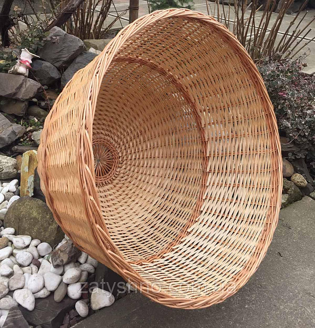 Габаритная люстра плетеная | люстра из лозы лакированая  /плетеной светильник для магазина Киев - изображение 9