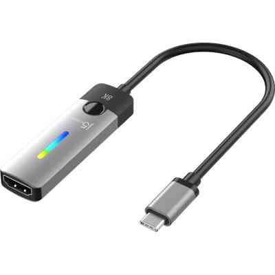 Переходник USB-C M to HDMI F 8K 60Hz LED RGB J5create (JCA157-N) Винница