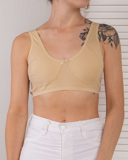 Жіночий топік Ozkan — Бежевий 0564-3 100 Київ - фото 1