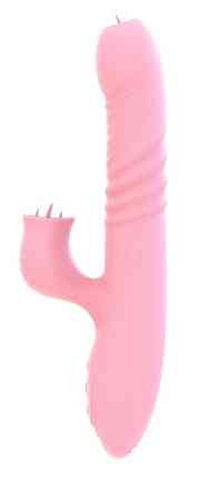 Вибратор для двойной стимуляции Fanny Pink Sex Aura Киев