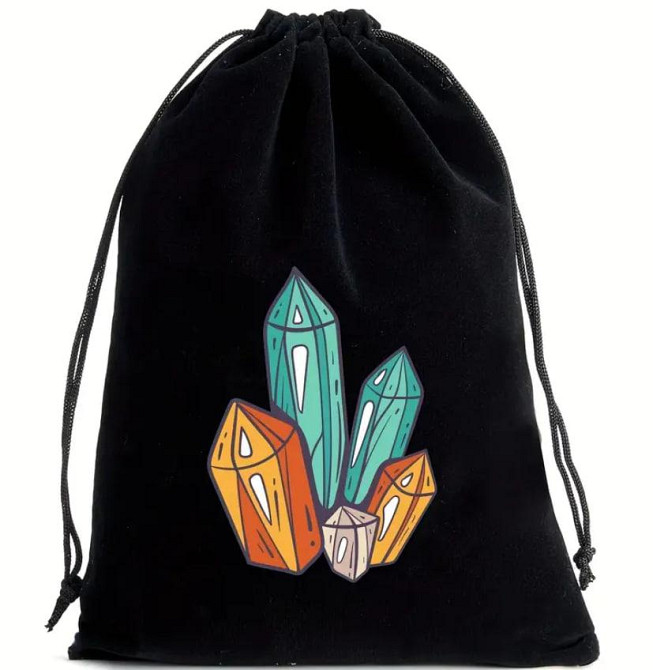 Черный бархатный мешочек для карт Таро или рун (13×18 см) – 8 вариантов дизайна Киев - изображение 5