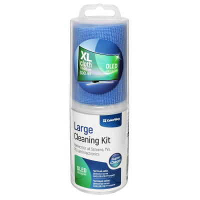 Спрей для очищення ColorWay Cleaning Kit for OLED/LED/LCD/TFT, 300ml, microfibre XL (CW-5230) Вінниця - фото 1