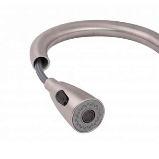 Змішувач для кухні Lidz Aria 015FL з висувним виливом (k35) LDARI015FLNKS34945 Nickel Харків