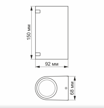 LED Світильник архітектурний VL-AR022 GU10*2 220V IP54 Videx Житомир