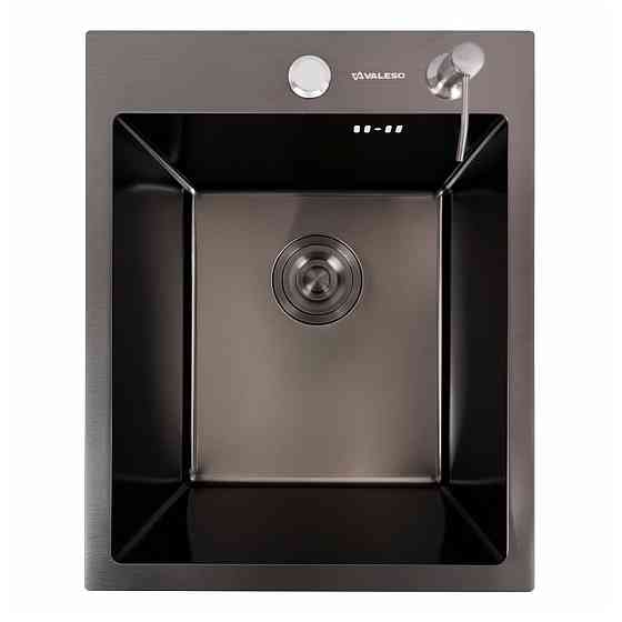 VALESO Кухонна мийка PVD чорна 40*50 VALESO Handmade (товщина 3,0/1,5) Киев