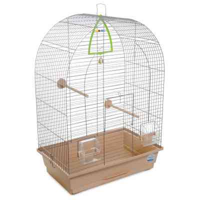 Клітка для птахів Природа "Арка" 44x65x28 см хром/бежева (4823082414949) Вінниця