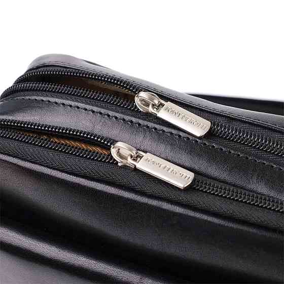 Отличная мужская сумка с карманами из гладкой натуральной кожи Tony Perotti 20857_1 (9148-17 nero) Черный Киев