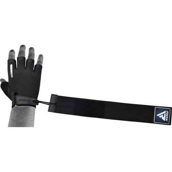 Перчатки для фітнесу RDX T2 Half Blue M Кам'янське