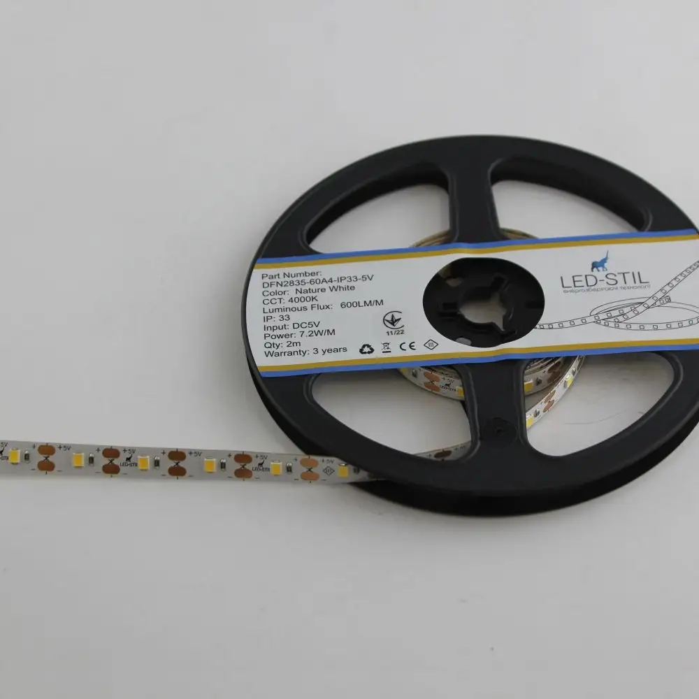 LED-STIL LED стрічка LED-STIL 4000K, 7.2 W, 2835, 60 шт, IP33, 5V Коломия - фото 2
