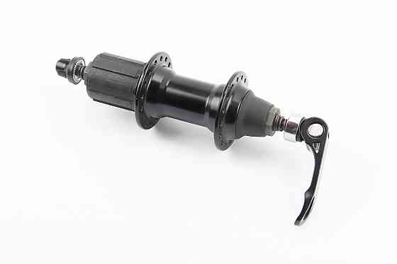 Втулка задня MTB алюмінієва 14Gx32H під касету 8-10зв, V-brake, кріпл. ексцентрик, чорна KT-AR8R Київ