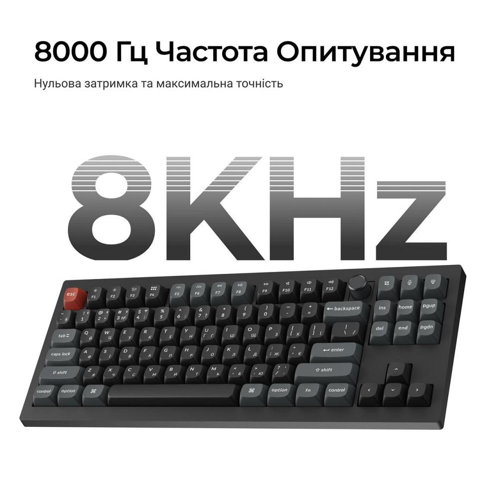 Клавіатура бездротова Keychron V3 Ultra Keychron Red Switch Black RGB (V3U-D1-UA) ( 25310 ) Харьков - изображение 10