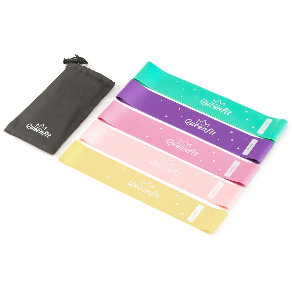 Набір резинок для фітнесу Queenfit 0,5-30кг Q-66435 Киев - изображение 1