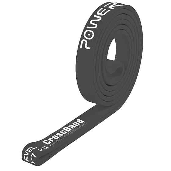 Еспандер-петля (гумка для фітнесу і кроссфіту) PowerPlay 4115 Power Band Чорна (2-7kg) Каменское