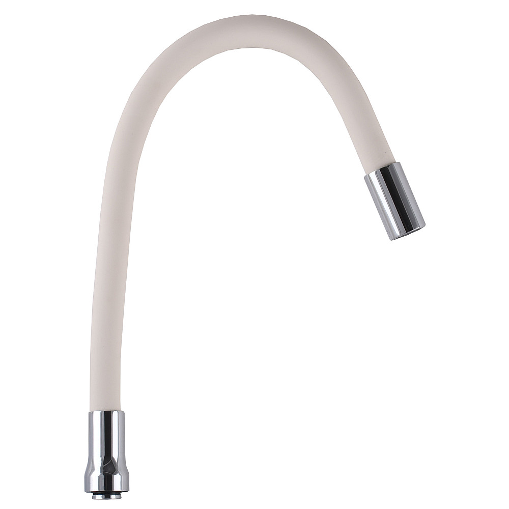 Вилив змішувача GLR-BG15-55 для кухні Гофрований, силікон Слонова Кістка, 3/4″ВН Тернопіль - фото 1