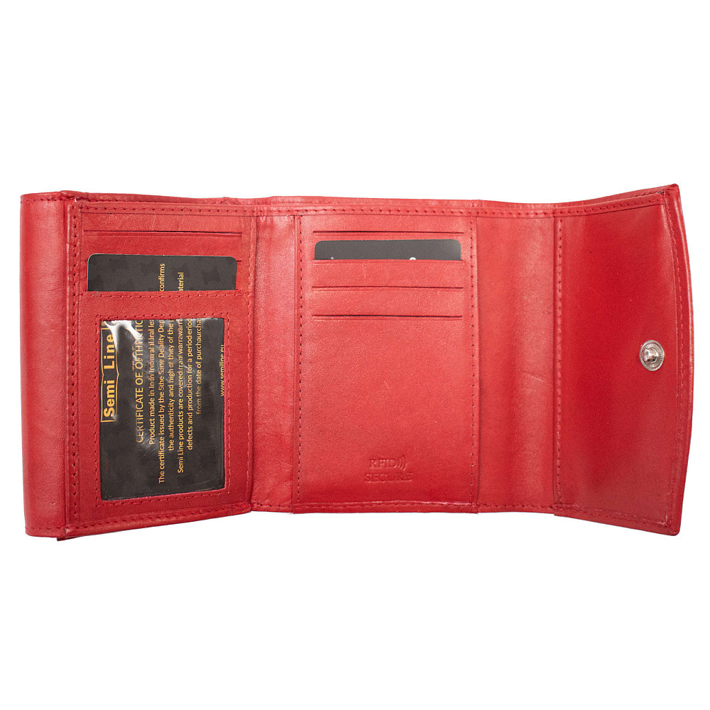 Кошелек женский кожаный Semi Line RFID Red (P8274-2) Винница - изображение 5