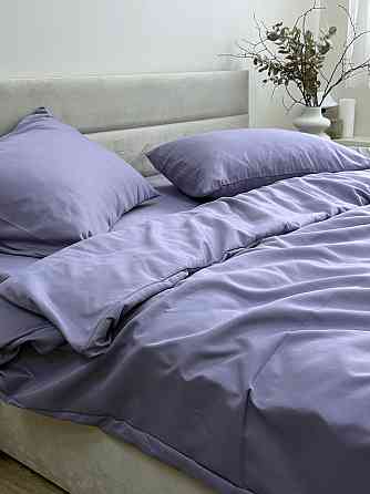 Ecotton Комплект постільної білизни Ecotton Євро 210х220 см однотонний фіолетовий Nid Purple Киев